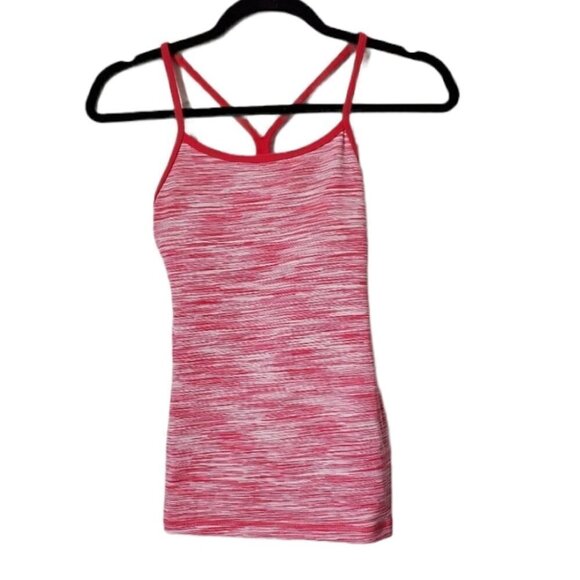 Lululemon Pink Space Dye Power Y Tank - Picture 1 of 4